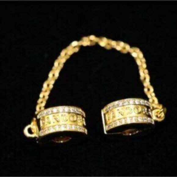 NEW Pandora Safety Chain Clip Bracelet Charm - Picture 2 of 5